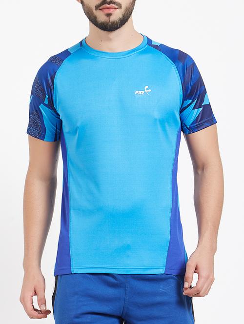 blue polyester t-shirt - 15126088 - Very Small Image - 1