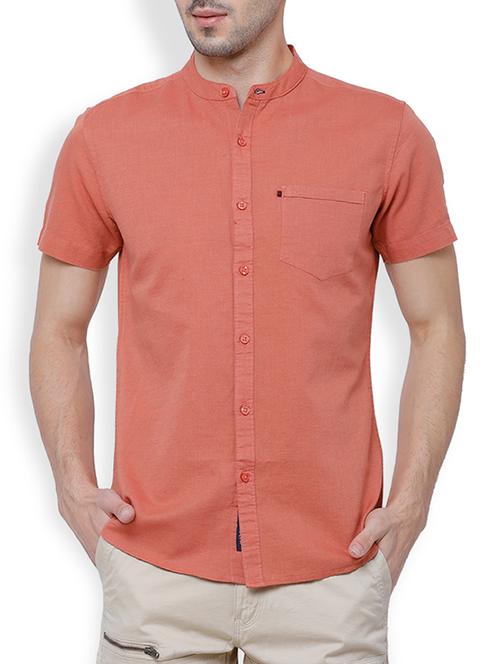 red cotton casual shirt - 15127089 - Very Small Image - 1