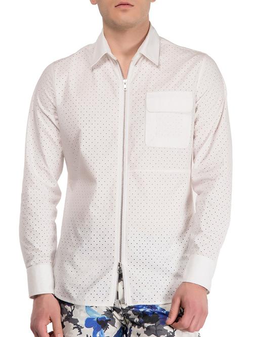 white cotton casual shirt - 15127582 - Very Small Image - 1