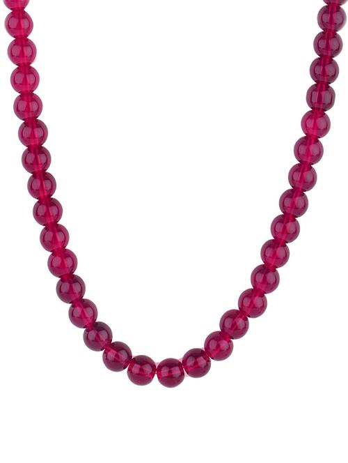pink metal long necklace - 15128875 - Very Small Image - 1