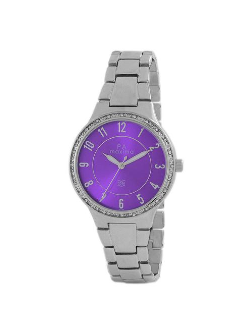 maxima purple dial watch for women - 45540bmli - 15130371 - Very Small Image - 1