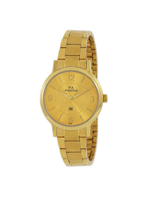 maxima gold dial watch for women - 48230cmly - 15130374 - Very Small Image - 1