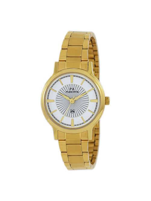 maxima white dial watch for women - 48232cmly - 15130375 - Very Small Image - 1