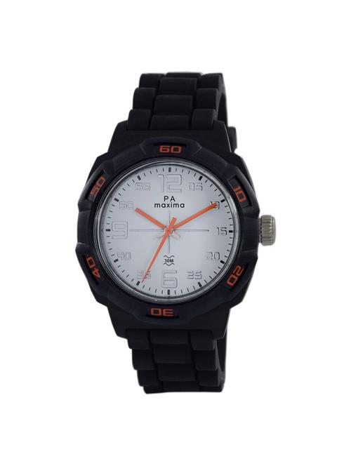 maxima white dial watch for men - 27675ppgw - 15130403 - Very Small Image - 1