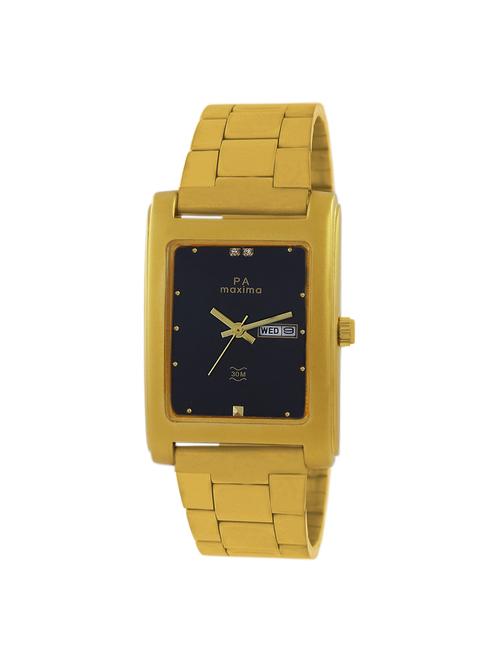 maxima black dial watch for men - 43361cmgy - 15130409 - Very Small Image - 1