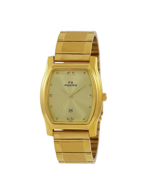 maxima gold dial watch for men - 47800cmgy - 15130419 - Very Small Image - 1