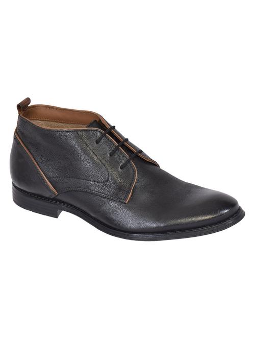 black leather lace-up derby - 15130925 - Very Small Image - 1