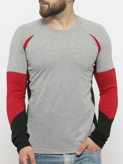 grey cotton raglan t-shirt - 15135365 - Very Small Image - 1