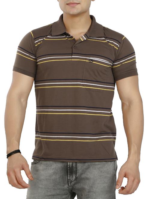 brown striped t-shirt - 15135409 - Very Small Image - 1