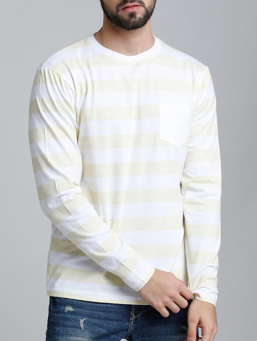 yellow cotton pocket t-shirt - 15136099 - Very Small Image - 1