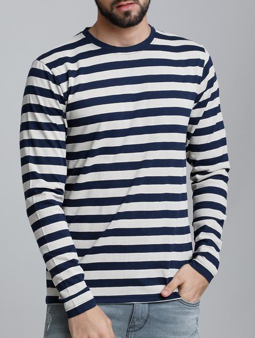 navy blue cotton  t-shirt - 15136167 - Very Small Image - 1