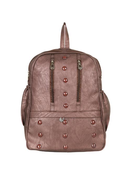 metallic leatherette fashion backpack - 15136432 - Very Small Image - 1