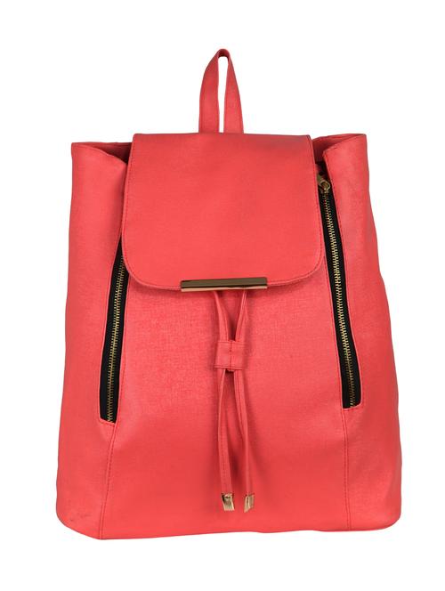 pink leatherette fashion backpack - 15136435 - Very Small Image - 1