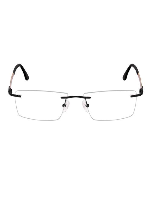 david blake black rectangular rimless eyeglass - 15138604 - Very Small Image - 1