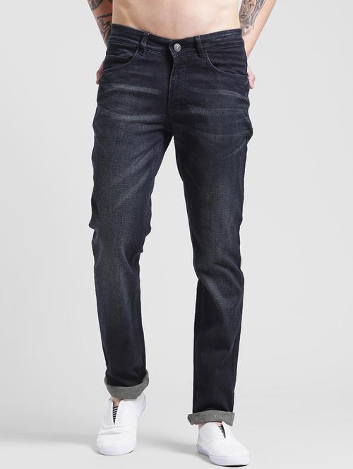 blue cotton washed jeans - 15138798 - Very Small Image - 1