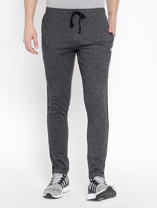 black cotton full length track pant - 15139523 - Very Small Image - 1