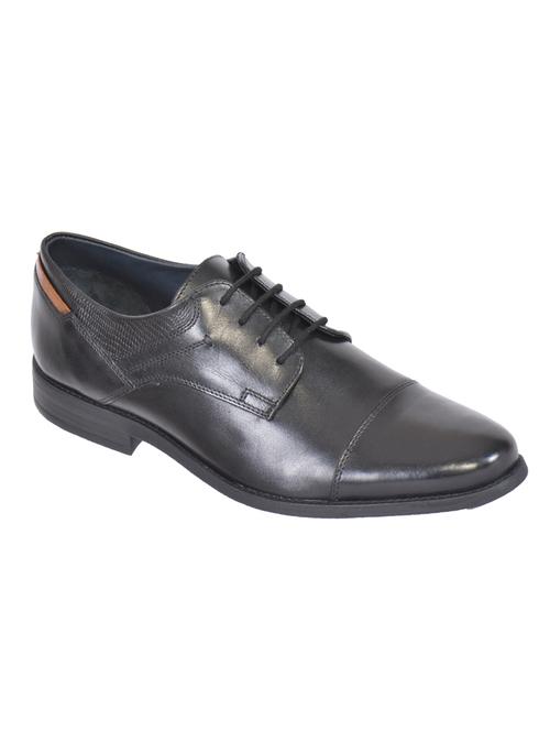 black leather lace-up derby - 15141396 - Very Small Image - 1
