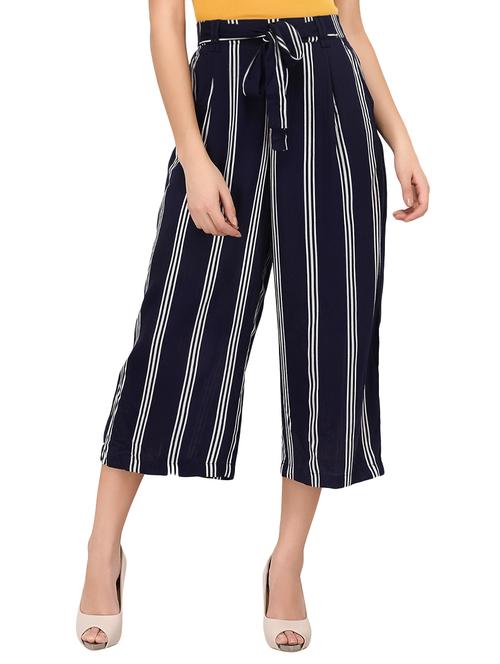 navy blue striped capri - 15141483 - Very Small Image - 1