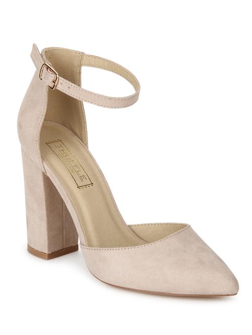 nude patent leather ankle strap sandals - 15144748 - Very Small Image - 1