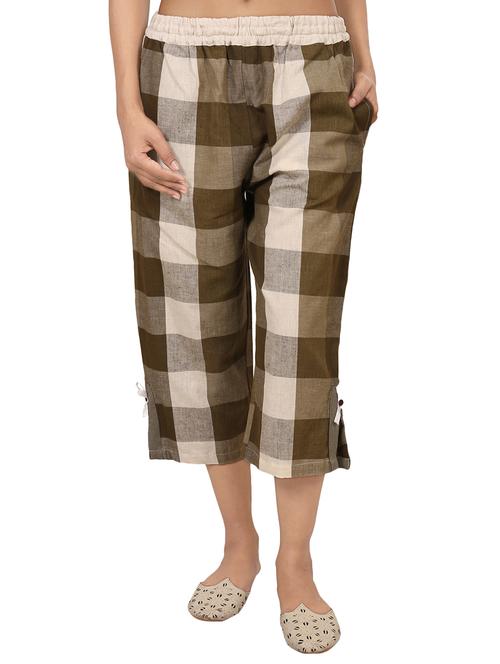 green checkered cotton pajama - 15144896 - Very Small Image - 1