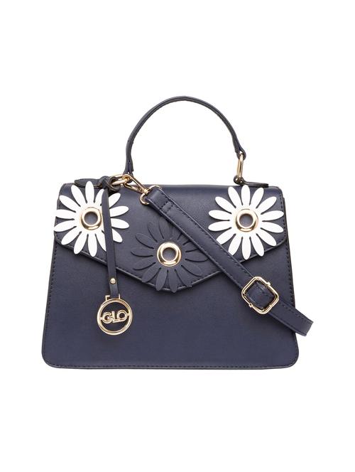 blue leatherette  regular sling bag - 15146123 - Very Small Image - 1