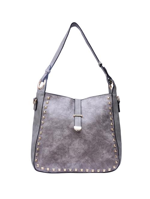 grey leatherette (pu) handbag - 15146373 - Very Small Image - 1