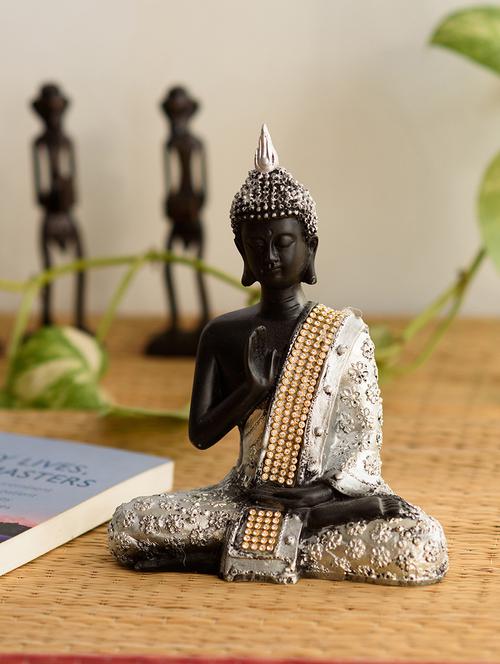handcrafted meditating blessing buddha - 15149514 - Very Small Image - 1