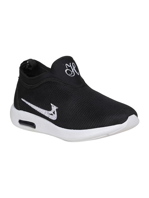 black mesh & synthetic slip on sneakers - 15153884 - Very Small Image - 1