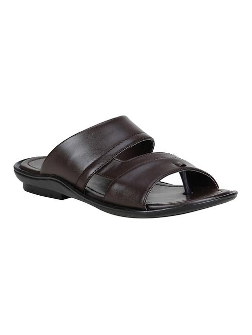 brown synthetic & mesh slippers - 15153893 - Very Small Image - 1