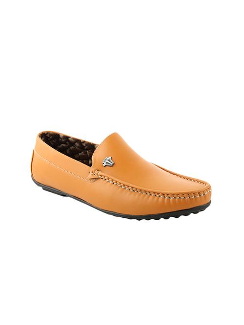 tan leatherette office wear loafer - 15156479 - Very Small Image - 1