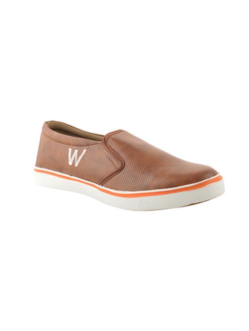brown leatherette casual slipon - 15156485 - Very Small Image - 1