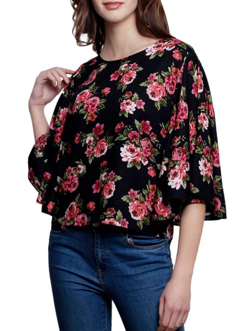 black floral top - 15159156 - Very Small Image - 1