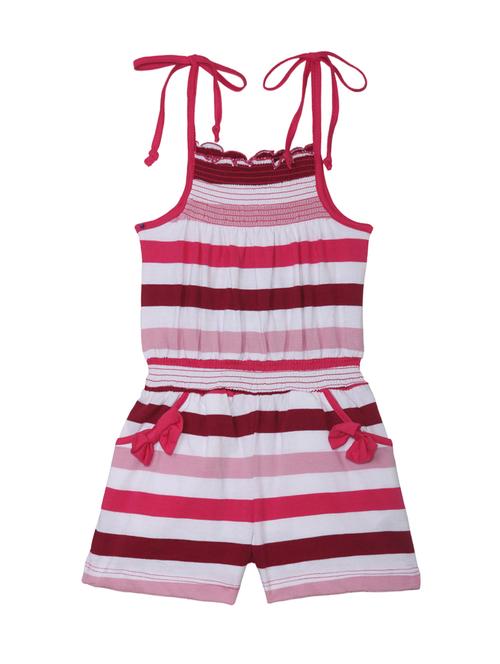 pink cotton playsuit - 15159376 - Very Small Image - 1