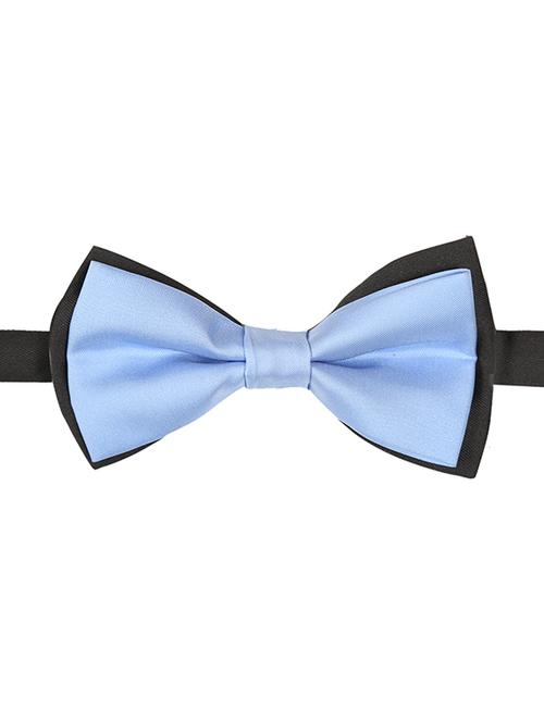 blue micro fiber bow tie - 15160597 - Very Small Image - 1