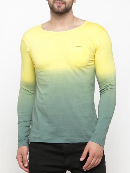 yellow cotton pocket t-shirt - 15160950 - Very Small Image - 1