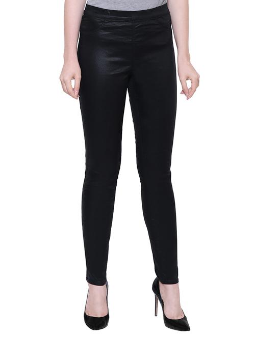 black solid jegging - 15162975 - Very Small Image - 1