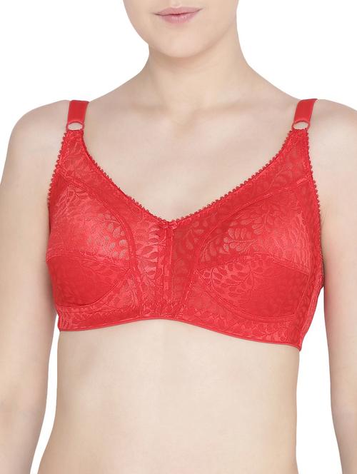 red cotton bra - 15163147 - Very Small Image - 1