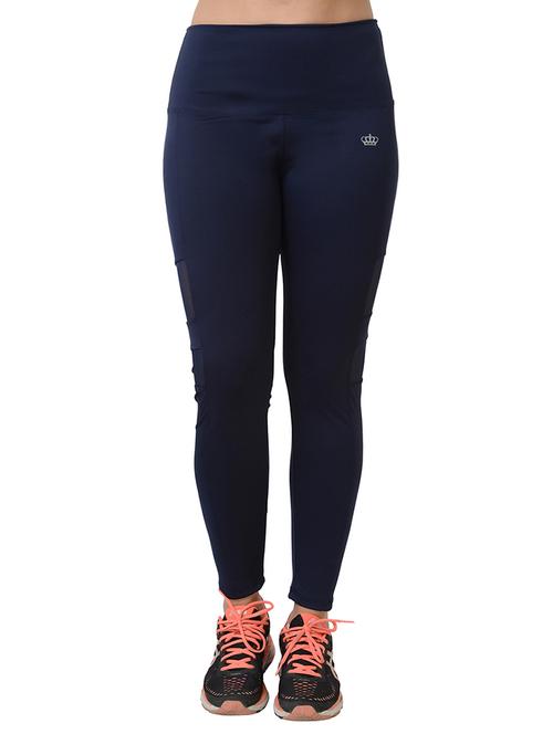 navy blue nylon track pants - 15163227 - Very Small Image - 1