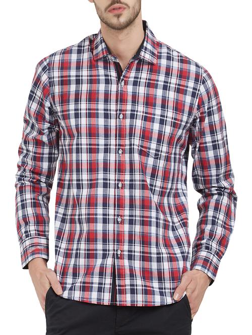 red cotton casual shirt - 15163548 - Very Small Image - 1