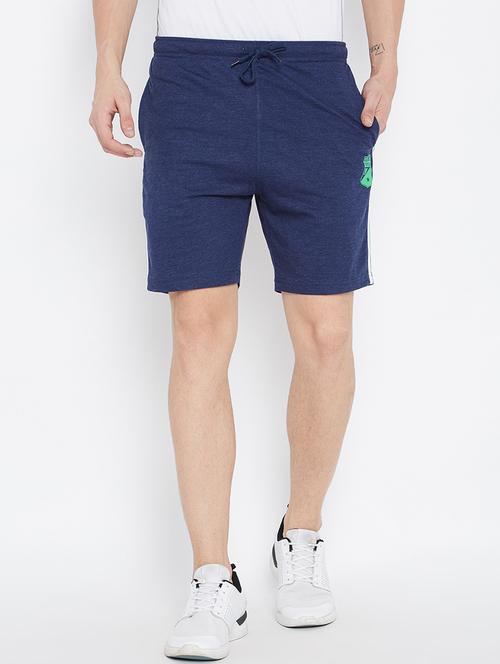 navy blue cotton shorts - 15166724 - Very Small Image - 1