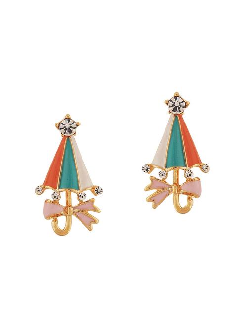 multi colored metal drop earring - 15167172 - Very Small Image - 1