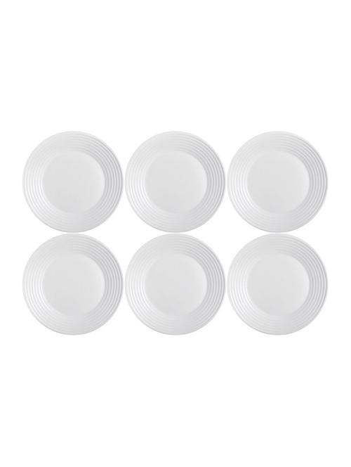 luminarc arc international harena dessert plate (set of 6), 7.25", white - 15167890 - Very Small Image - 1