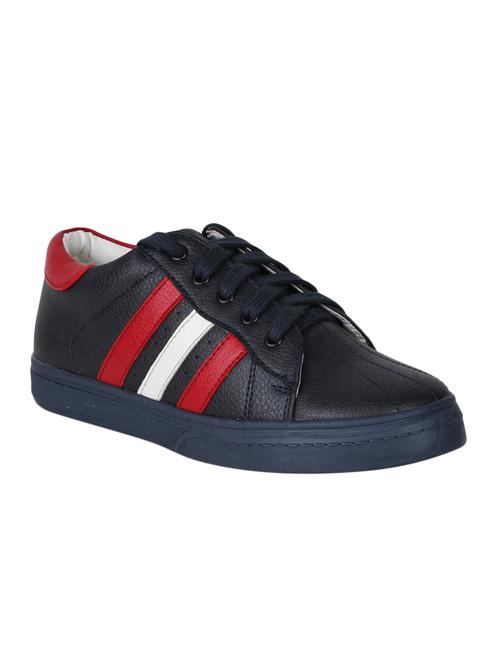 navy blue leatherette sneaker - 15168453 - Very Small Image - 1