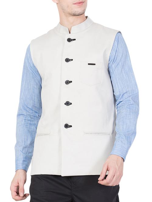 grey cotton casual shirt - 15168780 - Very Small Image - 1