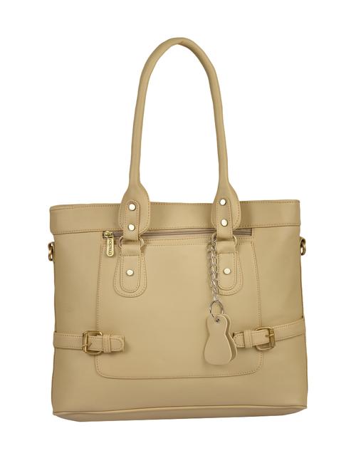 cream leatherette (pu) handbag - 15169579 - Very Small Image - 1