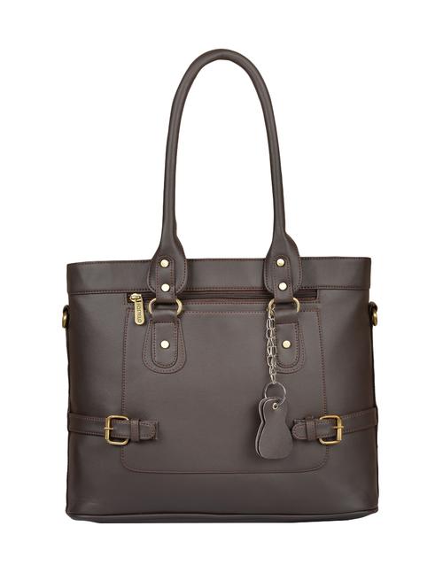 brown leatherette (pu) handbag - 15169582 - Very Small Image - 1