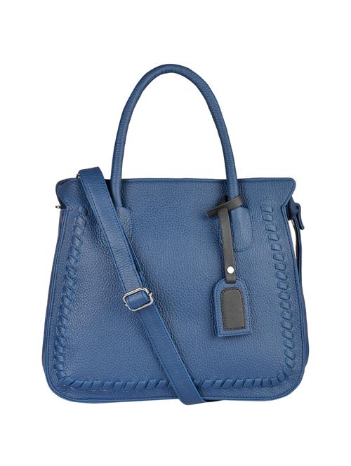 blue leatherette  regular handbag - 15169629 - Very Small Image - 1