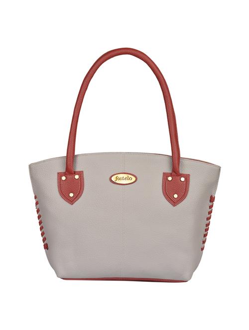 grey leatherette  regular handbag - 15169654 - Very Small Image - 1