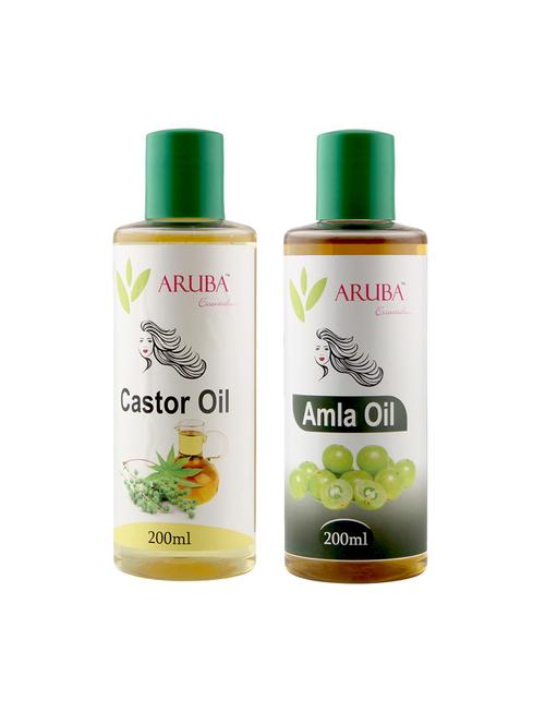 aruba essentials castor & amla oil each 200 ml - 15170580 - Very Small Image - 1