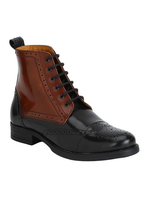 black leather high ankle boot - 15171332 - Very Small Image - 1